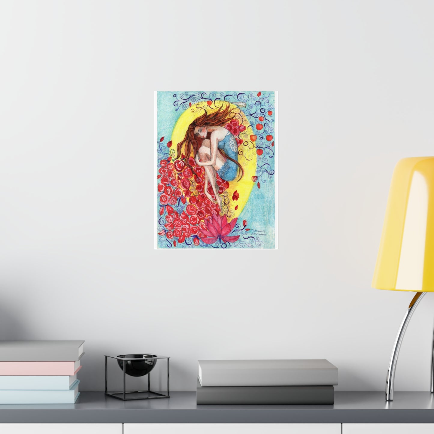 bedroom art feminine